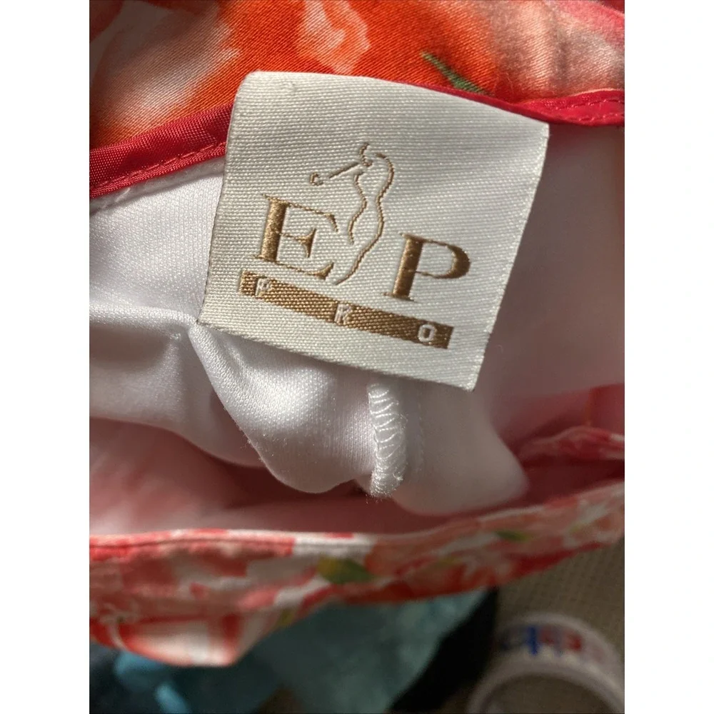 EP PRO Ladies sz 8 Tennis Golf Pickleball athletic skort zipper floral flower - Picture 6 of 7